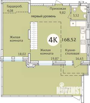 4-к квартира, сданный дом, 170м2, 1/23 этаж
