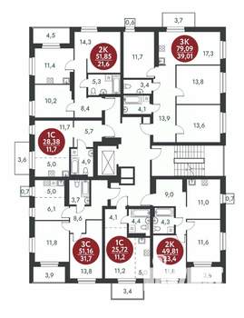 Студия квартира, вторичка, 28м2, 3/10 этаж