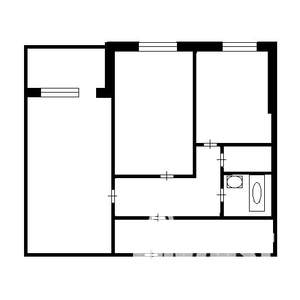 2-к квартира, вторичка, 43м2, 8/9 этаж