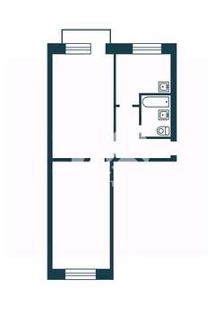 2-к квартира, вторичка, 45м2, 2/5 этаж