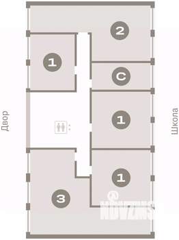 1-к квартира, вторичка, 48м2, 4/23 этаж
