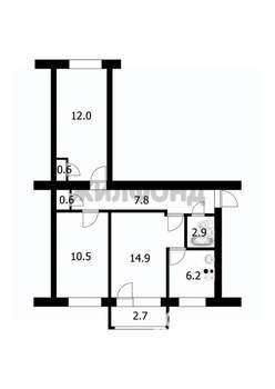 3-к квартира, вторичка, 56м2, 4/5 этаж