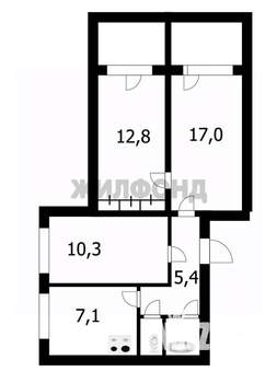 3-к квартира, вторичка, 63м2, 5/9 этаж