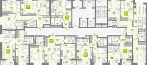 2-к квартира, строящийся дом, 47м2, 12/25 этаж