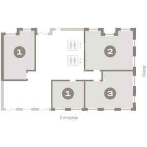 1-к квартира, вторичка, 73м2, 1/14 этаж