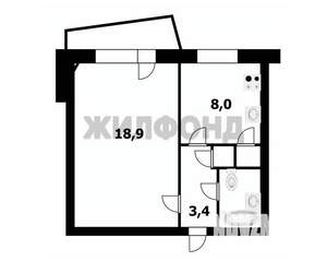 1-к квартира, вторичка, 34м2, 5/9 этаж
