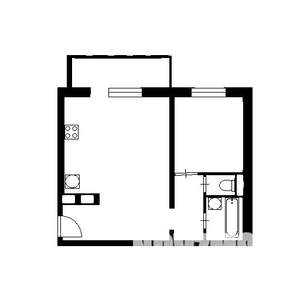 1-к квартира, вторичка, 50м2, 2/25 этаж