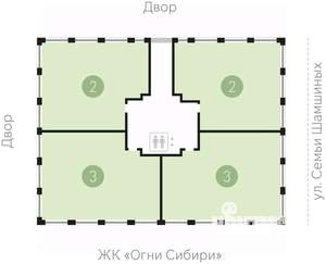 2-к квартира, сданный дом, 201м2, 8/8 этаж
