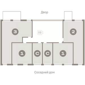 Студия квартира, вторичка, 22м2, 1/6 этаж