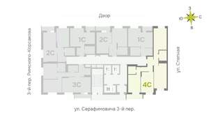 4-к квартира, строящийся дом, 80м2, 4/25 этаж