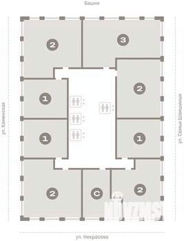 2-к квартира, вторичка, 67м2, 21/30 этаж
