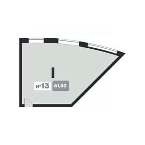 1-к квартира, вторичка, 62м2, 5/22 этаж