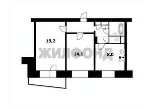 2-к квартира, вторичка, 54м2, 4/9 этаж