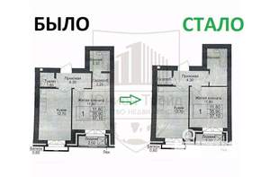 1-к квартира, вторичка, 36м2, 6/9 этаж