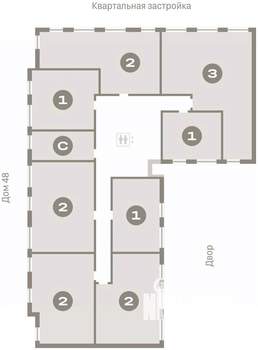 3-к квартира, вторичка, 95м2, 6/15 этаж