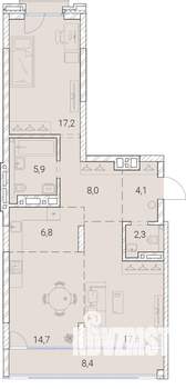 3-к квартира, вторичка, 85м2, 20/25 этаж