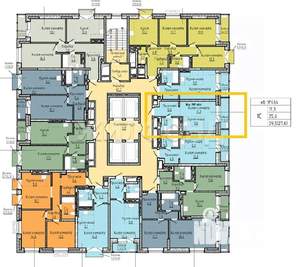 1-к квартира, вторичка, 30м2, 20/30 этаж