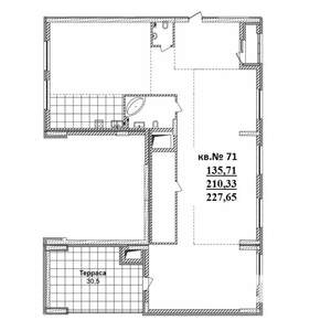 5-к квартира, вторичка, 228м2, 17/19 этаж