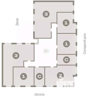 1-к квартира, вторичка, 40м2, 7/9 этаж