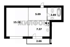 1-к квартира, вторичка, 31м2, 2/10 этаж