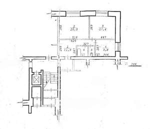 2-к квартира, вторичка, 64м2, 1/10 этаж