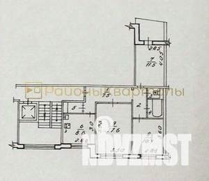 3-к квартира, вторичка, 66м2, 3/9 этаж