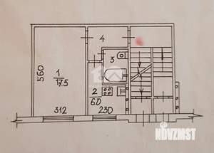 1-к квартира, вторичка, 31м2, 1/5 этаж