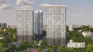 2-к квартира, строящийся дом, 47м2, 21/25 этаж