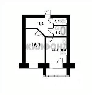 1-к квартира, вторичка, 40м2, 3/10 этаж