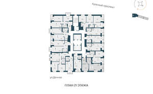 2-к квартира, вторичка, 51м2, 21/30 этаж