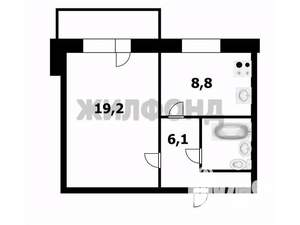 1-к квартира, вторичка, 40м2, 6/10 этаж