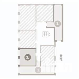 1-к квартира, строящийся дом, 42м2, 2/8 этаж