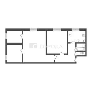4-к квартира, вторичка, 61м2, 3/5 этаж