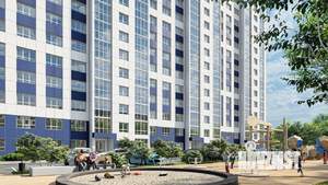 1-к квартира, строящийся дом, 30м2, 6/17 этаж