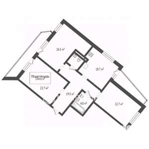 3-к квартира, вторичка, 135м2, 15/21 этаж