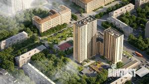 1-к квартира, строящийся дом, 42м2, 24/25 этаж