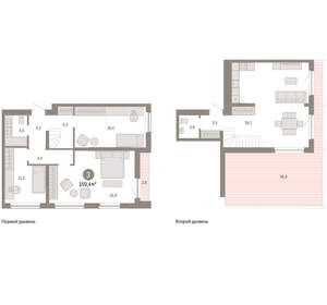 3-к квартира, вторичка, 159м2, 6/15 этаж