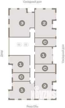 2-к квартира, вторичка, 77м2, 11/16 этаж