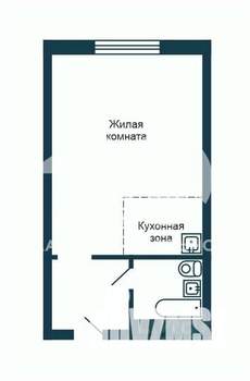 Студия квартира, вторичка, 23м2, 1/5 этаж