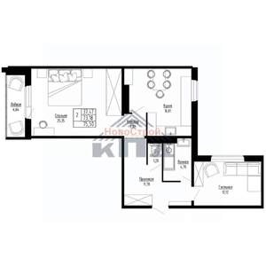 2-к квартира, строящийся дом, 76м2, 12/15 этаж