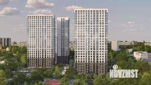3-к квартира, строящийся дом, 56м2, 24/25 этаж