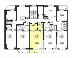 Студия квартира, строящийся дом, 37м2, 10/10 этаж