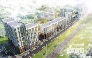 1-к квартира, строящийся дом, 34м2, 10/17 этаж