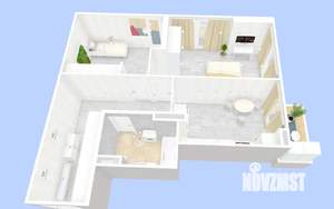 2-к квартира, вторичка, 69м2, 14/26 этаж