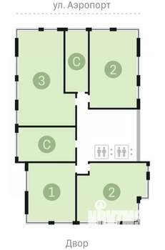 1-к квартира, сданный дом, 55м2, 10/15 этаж