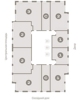 2-к квартира, вторичка, 67м2, 11/23 этаж