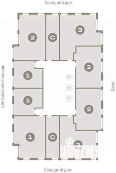 2-к квартира, вторичка, 75м2, 12/23 этаж