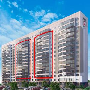 3-к квартира, строящийся дом, 67м2, 13/13 этаж