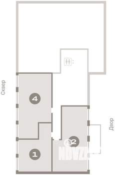 1-к квартира, вторичка, 50м2, 2/8 этаж