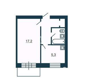 1-к квартира, вторичка, 29м2, 7/9 этаж